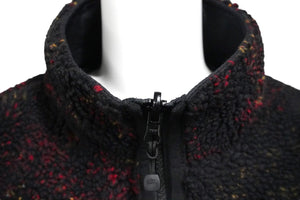 STUSSY ステューシー リバーシブル シェルパフリース ナイロン ジップジャケット レッド M 118529 美品 中古 58761
