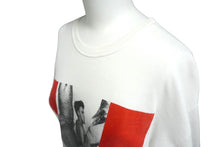 Load image into Gallery viewer, Versace Jeans Couture ヴェルサーチ ブルースウェーバージーンズ クチュール フォトＴシャツ ホワイト レッド ロゴ サイズXL 美品 中古 58762