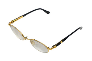 GIANFRANCO FERRE ジャンフランコフェレ オーバル 眼鏡 GFF 358 ゴールド メタル アイウェア 小物 52□20 良品 中古 58765