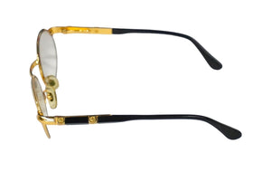 GIANFRANCO FERRE ジャンフランコフェレ オーバル 眼鏡 GFF 358 ゴールド メタル アイウェア 小物 52□20 良品 中古 58765