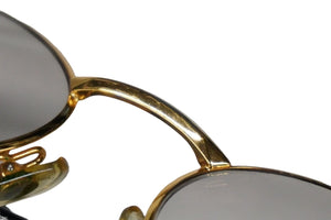 GIANFRANCO FERRE ジャンフランコフェレ オーバル 眼鏡 GFF 358 ゴールド メタル アイウェア 小物 52□20 良品 中古 58765
