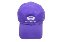 Load image into Gallery viewer, 極美品 BALENCIAGA バレンシアガ 22SS スノーボード キャップ パープル ロゴ 刺繍 帽子 680739 サイズL 中古 58782