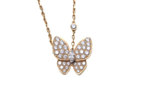 極美品 Van Cleef & Arpels ヴァンクリーフ＆アーペル ネックレス ドゥ パピヨン ペンダント VCARP3DP00 K18YG VVS 中古 58785