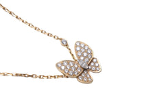 Load image into Gallery viewer, 極美品 Van Cleef &amp; Arpels ヴァンクリーフ＆アーペル ネックレス ドゥ パピヨン ペンダント VCARP3DP00 K18YG VVS 中古 58785
