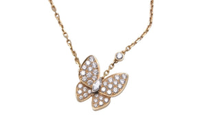 極美品 Van Cleef & Arpels ヴァンクリーフ＆アーペル ネックレス ドゥ パピヨン ペンダント VCARP3DP00 K18YG VVS 中古 58785