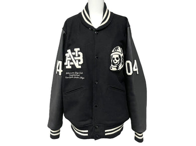 NEIGHBORHOOD × BBC ネイバーフッド ビリオネアボーイズクラブ スタジャン ブラック 192SZBWN-JKM04S M 良品 中古 58786