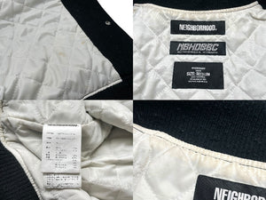 NEIGHBORHOOD × BBC ネイバーフッド ビリオネアボーイズクラブ スタジャン ブラック 192SZBWN-JKM04S M 良品 中古 58786