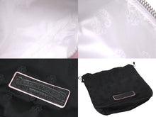 Load image into Gallery viewer, 新品未使用 CHROME HEARTS クロムハーツ セメタリー クロス スクロール ミニ バッグ ダガー ピンク ブラウン シルバー 58795
