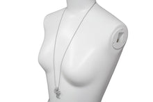 Load image into Gallery viewer, 新品未使用 CHROME HEARTS クロムハーツ クロス ネックレス ボールチェーン グレー シリコン ラバー 中古 58799