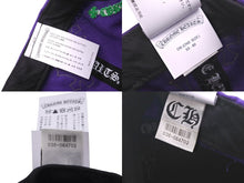 Load image into Gallery viewer, 新品未使用 CHROME HEARTS クロムハーツ 5パネル クロスパッチ ベースボールキャップ パープル グリーン 刺繍 ONE SIZE 中古 58800