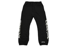 新品未使用品 CHROME HEARTS クロムハーツ スリットポケット パンツ スウェットパンツ M ブラック ホースシュー 中古 58802