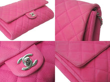 Load image into Gallery viewer, CHANEL シャネル シングルチェーンショルダーバッグ ココマーク 18番台 2014年 キャビアスキン ビビットピンク 美品 中古 58835