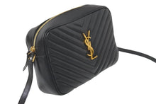 Load image into Gallery viewer, SAINT LAURENT サンローラン ショルダーバッグ ルーカメラバッグ フリンジ YSLロゴ ブラック カーフ 574494 美品 中古 58838