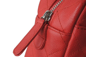 新品同様 CHANEL シャネル チェーン ショルダーバッグ マトラッセ A91731 25番台 ピンク キャビアスキン シルバー金具 58840