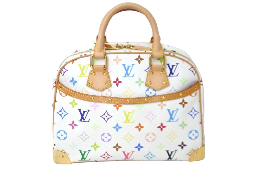 新品同様 LOUIS VUITTON ルイヴィトン ハンドバッグ トゥルービル モノグラム マルチカラー M92663 ゴールド金具 中古 58843