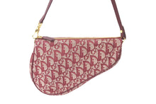 Load image into Gallery viewer, Christian Dior クリスチャンディオール ショルダーバッグ サドルバッグ トロッター柄 MC0012 コットンキャンバス 美品 中古 58844