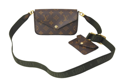 極美品 LOUIS VUITTON ルイヴィトン ショルダーバッグ ミュルティポシェットフェリシー モノグラム M80091 ゴールド金具 中古 58848