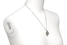 画像をギャラリービューアに読み込む, CHANEL シャネル ネックレス アクセサリ ココマーク パンチング 刻印不鮮明 シルバー 美品 中古 58855