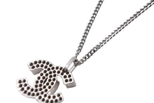 画像をギャラリービューアに読み込む, CHANEL シャネル ネックレス アクセサリ ココマーク パンチング 刻印不鮮明 シルバー 美品 中古 58855