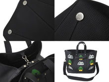 Load image into Gallery viewer, 極美品 LOUIS VUITTON × NIGO ルイヴィトン×ニゴー トートバッグ トロリートート M59373 カーフ ブラック シルバー金具 中古 58857