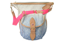 Load image into Gallery viewer, LOUIS VUITTON ルイヴィトン ショルダーバッグ サンバーストPM M93184 モノグラムデニム ピンク ゴールド金具 美品 中古 58861