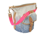 Load image into Gallery viewer, LOUIS VUITTON ルイヴィトン ショルダーバッグ サンバーストPM M93184 モノグラムデニム ピンク ゴールド金具 美品 中古 58861