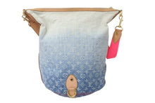 Load image into Gallery viewer, LOUIS VUITTON ルイヴィトン ショルダーバッグ サンバーストPM M93184 モノグラムデニム ピンク ゴールド金具 美品 中古 58861