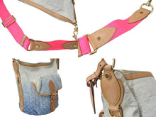 Load image into Gallery viewer, LOUIS VUITTON ルイヴィトン ショルダーバッグ サンバーストPM M93184 モノグラムデニム ピンク ゴールド金具 美品 中古 58861