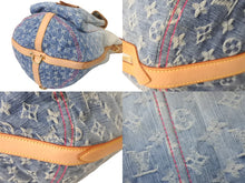Load image into Gallery viewer, LOUIS VUITTON ルイヴィトン ショルダーバッグ サンバーストPM M93184 モノグラムデニム ピンク ゴールド金具 美品 中古 58861