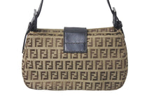 画像をギャラリービューアに読み込む, FENDI フェンディ ハンドバッグ ワンショルダー ズッキーノ ブラウン キャンバス 8BR011 シルバー金具 美品 中古 58870 
