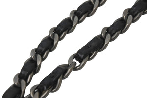 CHANEL シャネル チェーンショルダーバッグ ココマーク チョコバー 6番台 2000年 デニム インディゴ シルバー金具 美品 中古 58875
