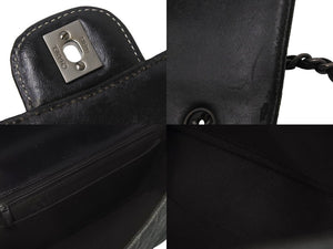 CHANEL シャネル チェーンショルダーバッグ ココマーク チョコバー 6番台 2000年 デニム インディゴ シルバー金具 美品 中古 58875