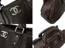Load image into Gallery viewer, CHANEL シャネル ハンドバッグ ワイルドステッチ ココマーク 10番台 2006年 キャビアスキン ブラウン シルバー金具 美品 中古 58878