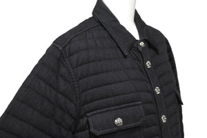 CHROME HEARTS クロムハーツ ジャケット ライトダウンジャケット クロスボタン CHクロスパッチ ブラック サイズM 中古 58879