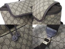画像をギャラリービューアに読み込む, GUCCI グッチ リュック デイパック GGスプリーム キャンバス 246103 PVCレザー ベージュ ブラウン ゴールド金具 美品 中古 58880 