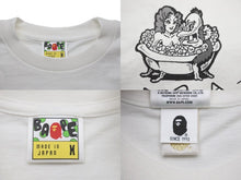 Load image into Gallery viewer, 極美品 A BATHING APE アベイシングエイプ 半袖Ｔシャツ 15周年記念 ランチボックス付き MTE-03008 サイズM 中古 58882