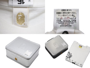 極美品 A BATHING APE アベイシングエイプ 半袖Ｔシャツ 15周年記念 ランチボックス付き MTE-03008 サイズM 中古 58882