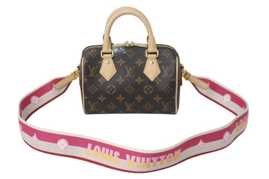 新品同様 LOUIS VUITTON ルイヴィトン ハンドバッグ M46234 スピーディバンドリエール 20 ブラウン モノグラム 中古 58887