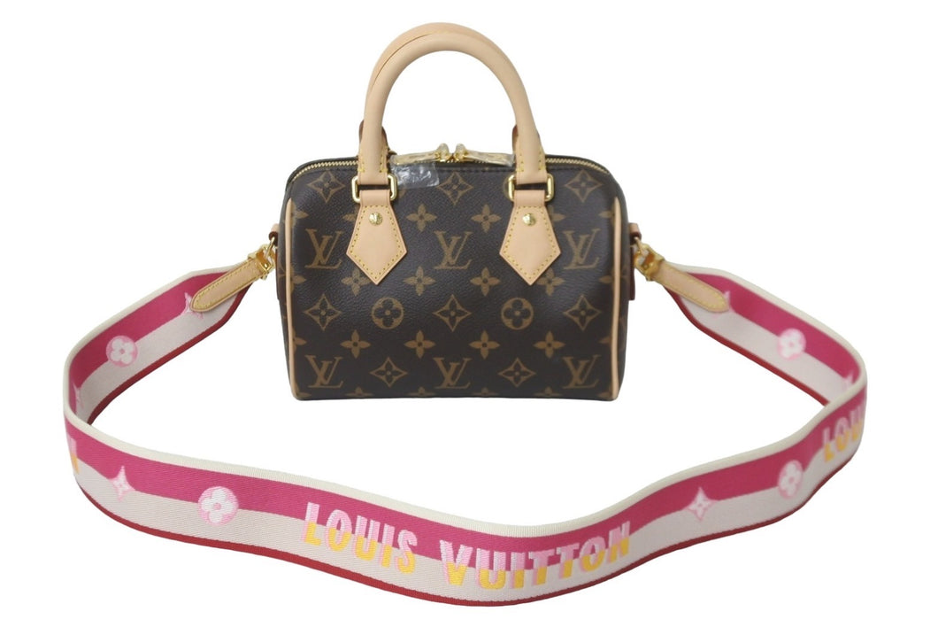 新品同様 LOUIS VUITTON ルイヴィトン ハンドバッグ M46234 スピーディバンドリエール 20 ブラウン モノグラム 中古 58887