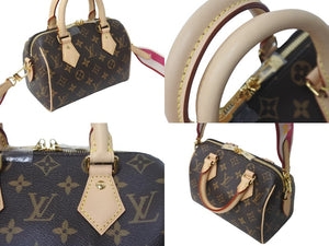 新品同様 LOUIS VUITTON ルイヴィトン ハンドバッグ M46234 スピーディバンドリエール 20 ブラウン モノグラム 中古 58887