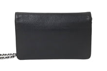 Load image into Gallery viewer, CHANEL シャネル ウォレットチェーン ショルダーバッグ ブラック 15番台 ココマーク キャビアスキン シルバー金具 美品 中古 58891