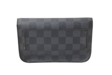 Load image into Gallery viewer, LOUIS VUITTON ルイヴィトン ベルト サンチュール ポシェットオム ダミエ・グラフィット 33/95 M6837 シルバー金具 美品 中古 58893