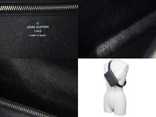 Load image into Gallery viewer, LOUIS VUITTON ルイヴィトン ベルト サンチュール ポシェットオム ダミエ・グラフィット 33/95 M6837 シルバー金具 美品 中古 58893