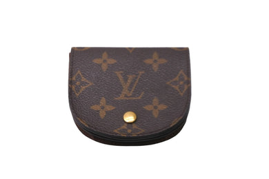 LOUIS VUITTON ルイヴィトン コインケース ポルトモネグゼ M61970 モノグラム ブラウン ゴールド金具 美品 中古 58896