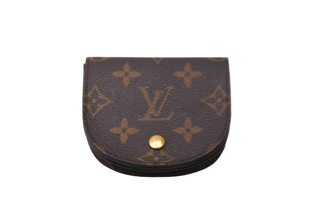 LOUIS VUITTON ルイヴィトン コインケース ポルトモネグゼ M61970 モノグラム ブラウン ゴールド金具 美品 中古 58896