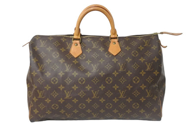 LOUIS VUITTON ルイヴィトン ハンドバッグ M41522 スピーディ40 旧型 ブラウン モノグラムキャンバス ゴールド金具 良品 中古 58904