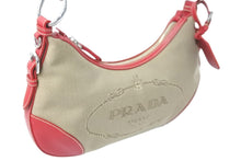 画像をギャラリービューアに読み込む, PRADA プラダショルダーバッグ ワンショルダー BR3429 ロゴ ジャガード シルバー金具 美品 中古 58908 