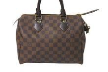 Load image into Gallery viewer, LOUIS VUITTON ルイヴィトン ボストンバッグ スピーディ25 ダミエ N41532 ブラウン ゴールド金具 美品 中古 58909