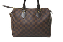 Load image into Gallery viewer, LOUIS VUITTON ルイヴィトン ボストンバッグ スピーディ25 ダミエ N41532 ブラウン ゴールド金具 美品 中古 58909