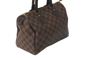 LOUIS VUITTON ルイヴィトン ボストンバッグ スピーディ25 ダミエ N41532 ブラウン ゴールド金具 美品 中古 58909
